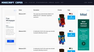 Minecon Capes | MinecraftCapes.co.uk