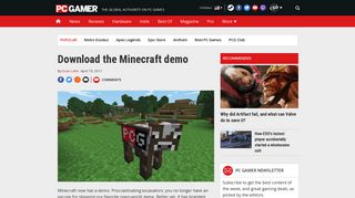 Download the Minecraft demo | PC Gamer