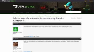 Failed to login: the authentication are currently down for ...