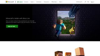 Minecraft Sign Up | Xbox