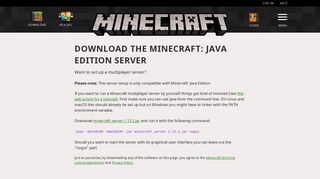 Download server for Minecraft: Java Edition | Minecraft