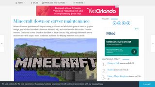 Minecraft down or server maintenance, Jan 2019 - Product Reviews Net