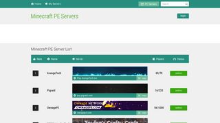 Minecraft PE Servers | Pocket Edition Server List