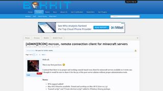 [ADMIN][RCON] mcrcon, remote connection client for minecraft ...