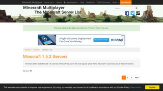 Minecraft 1.5.2 Servers - Minecraft Server List