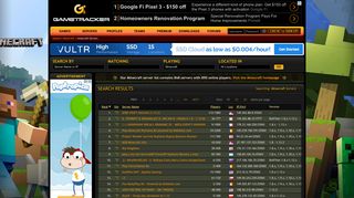 Minecraft Server List | Search Minecraft Stats ... - Gametracker.com