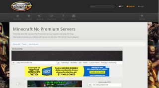 No Premium Minecraft Servers | TopG Servers List