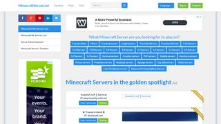 Minecraft Server List - Multiplayer servers | Cracked MC servers