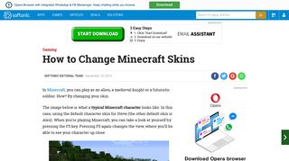 How to Change Minecraft Skins - Softonic