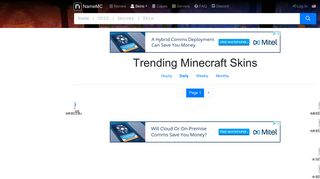 Trending Minecraft Skins | NameMC