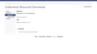 Minecraft 1.5.2 Download - Unblocked Minecraft Download