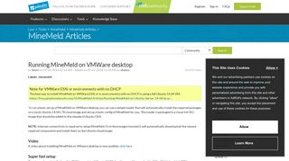 Running MineMeld on VMWare desktop - Live Community