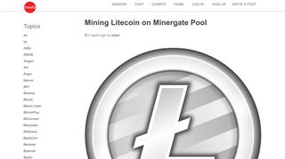 Mining Litecoin on Minergate Pool • Newbium