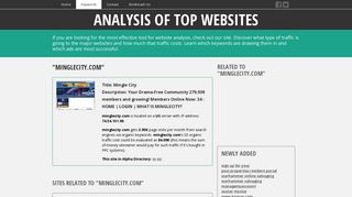 minglecity.com @ Mingle City - Accurate Analysis for Top Website Traffic