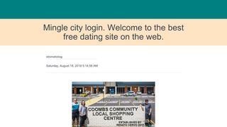 Mingle city login - Online dating