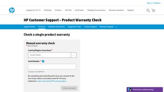 HP Product Warranty Check for Laptops, Printers & Other Products ...