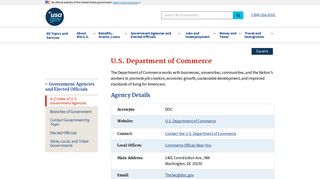 U.S. Department of Commerce | USAGov