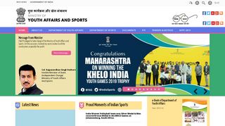 Home | Ministry of Youth Affairs and Sports | GoI