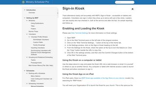 Sign-in Kiosk - Ministry Scheduler Pro - 1