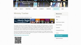 West Highland Baptist Church: Milford, MI > Ministry Tracker