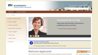 Welcome Applicants! / | Applicants - Unemployment Insurance ...
