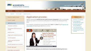 Application process / | Applicants - Unemployment Insurance Minnesota