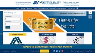 Minnesota Valley Federal Credit Union: Checking, Savings and ...
