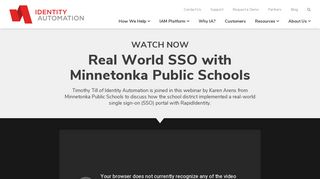 Real World SSO with Minnetonka Public Schools - Identity Automation