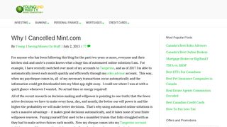 Why I Cancelled Mint.com - Young and Thrifty