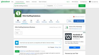 Mint Staffing Solutions Reviews | Glassdoor