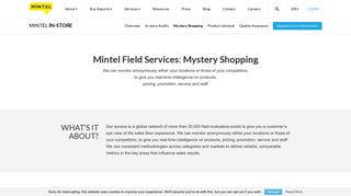 Mintel Field Services: Mystery Shopping | Mintel.com