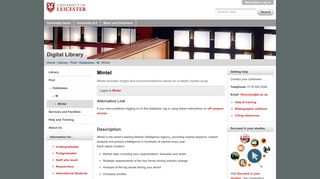 Mintel — University of Leicester