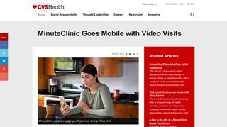 MinuteClinic Goes Mobile with Video Visits | CVS Health