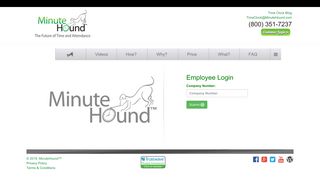 MinuteHound™ - Employee Login
