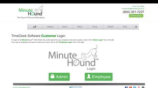 Time Clock - Customer Login - MinuteHound