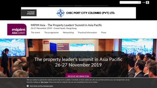 MIPIM Asia - The Property Leaders Summit in Asia Pacific