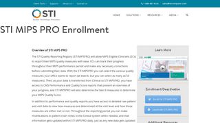 STI MIPS PRO Enrollment - STI - STI Computer Services