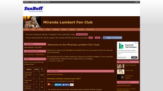 Miranda Lambert Fan Club - Miranda Lambert - FanBuff.com