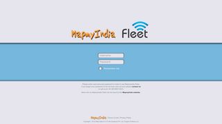 MapmyIndia Fleet Login