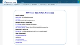 Help - MI School Data