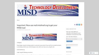 Important: Now use mail.misdmail.org to get your MISD mail | MISD ...
