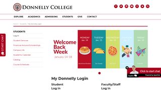 My Donnelly Login | Students - Donnelly College