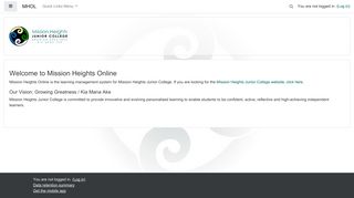 Mission Heights Online - Mission Heights Junior College