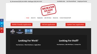 Demand Staff - Central Texas Jobs - Demand Staff | Staffing Agency ...