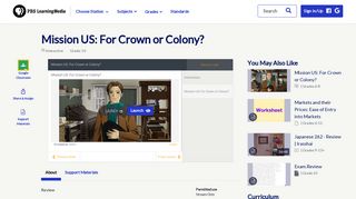 Mission US: For Crown or Colony? | PBS LearningMedia