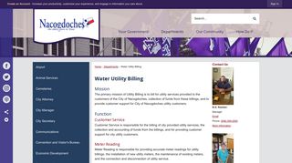 Water Utility Billing | Nacogdoches, TX - Official Website