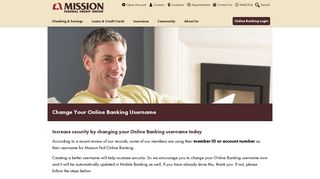 Online Banking Username - Mission Federal Credit Union