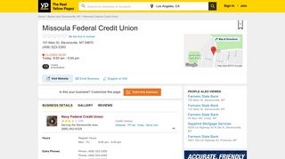 Missoula Federal Credit Union 107 Main St, Stevensville, MT 59870 ...