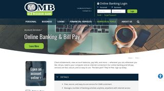 Online Banking & Bill Pay | Old Missouri Bank | Springfield, MO - Ozark ...