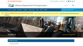 Permits | Missouri Department of Transportation